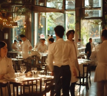 餐厅服务，文明之光